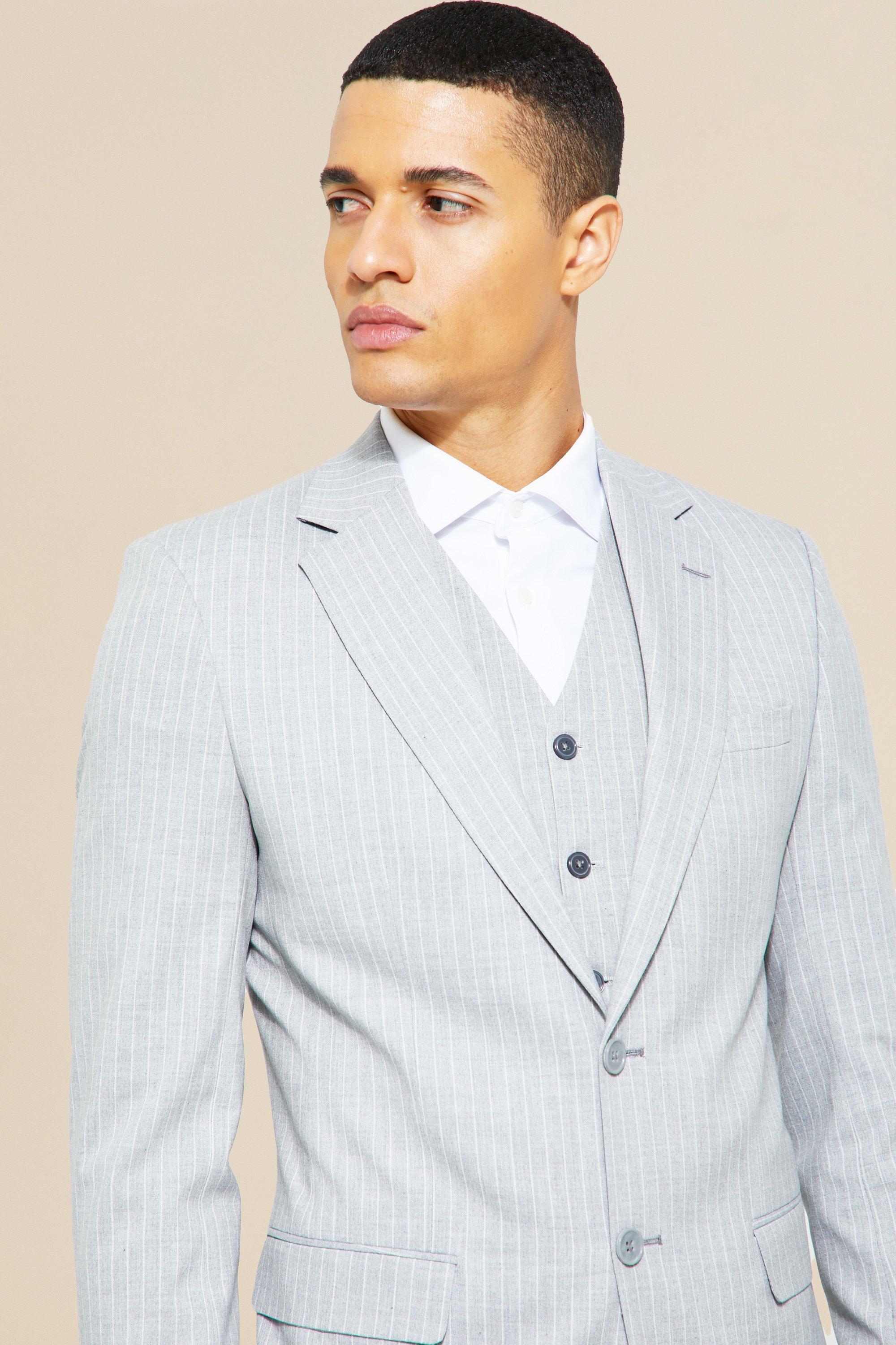 Mens double breasted pinstripe suits clearance uk